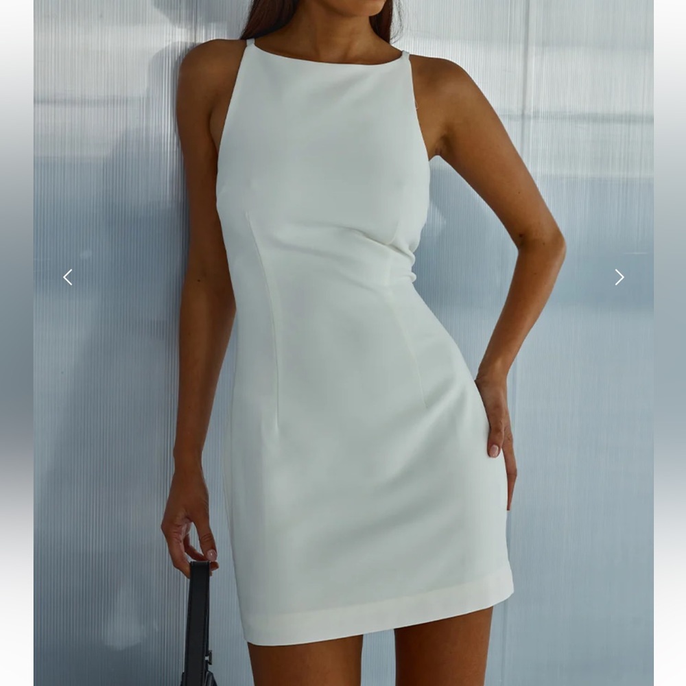 Runaway the Label Dylan Mini Dress in White